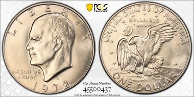 1972-D $1 MS63