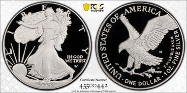 2022-W  $1 Silver Eagle First Strike PR70DCAM