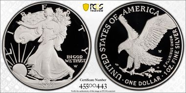 2022-W  $1 Silver Eagle First Strike PR70DCAM