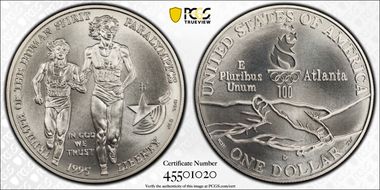 1995-D $1 Paralympic MS69