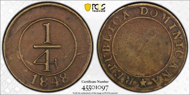 1848 1/4 R crosslet 4 XF40