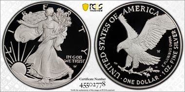 2022-W  $1 Silver Eagle First Strike PR70DCAM
