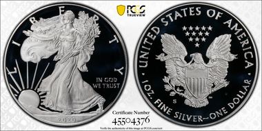 2020-S $1 Silver Eagle PR69DCAM