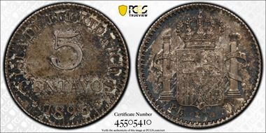 1896-PG V 5C MS63