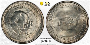 1954-S 50C Washington-Carver MS64