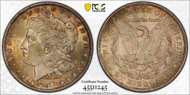 1886 $1 AU58