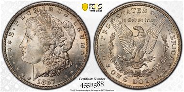 1887-O $1 MS64