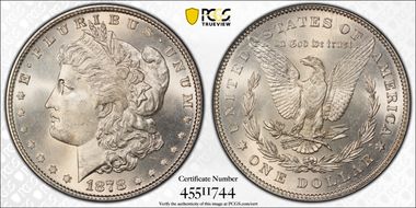 1878 7/8TF $1 Weak MS65