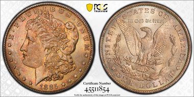 1885-O $1 MS66