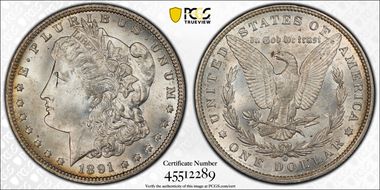 1891-O $1 MS64