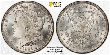 1884-O $1 MS67