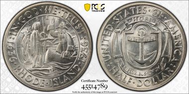 1936 50C Rhode Island MS66