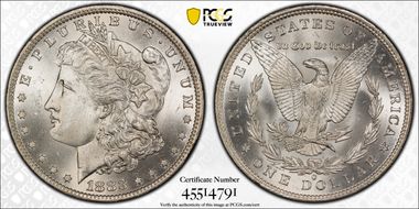 1883-O $1 MS66