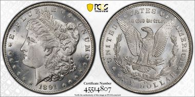 1891-CC $1 MS63