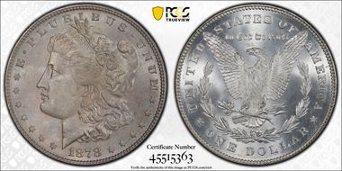 1878 7/8TF $1 Strong MS63