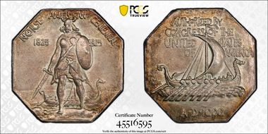 1925 AR Medal Norse American, Thick MS62