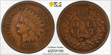 1869 1C VF20BN