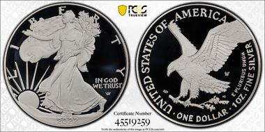 2022-W  $1 Silver Eagle First Strike PR70DCAM