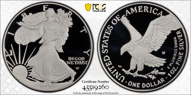 2022-W  $1 Silver Eagle First Strike PR70DCAM