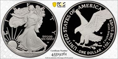 2022-W  $1 Silver Eagle First Strike PR69DCAM