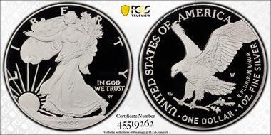 2022-W  $1 Silver Eagle First Strike PR70DCAM