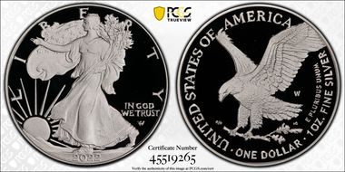 2022-W  $1 Silver Eagle First Strike PR70DCAM