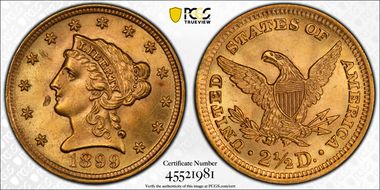 1899 $2.50 MS65