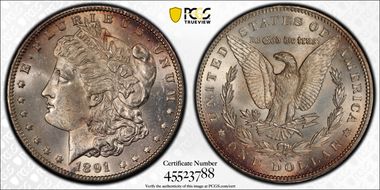 1891-CC $1 MS63