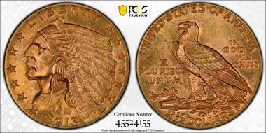 1913 $2.50 MS63