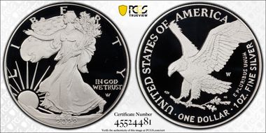 2022-W  $1 Silver Eagle First Strike PR70DCAM