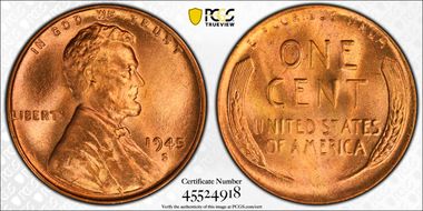 1945-S 1C MS66RD