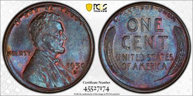 1950-D 1C MS64BN