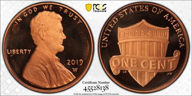 2019-W 1C Shield PR67DCAM