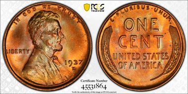 1937-D 1C MS67RD