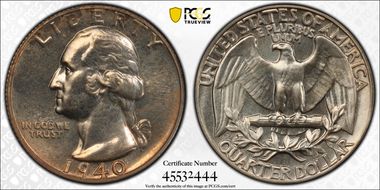 1940 25C PR65