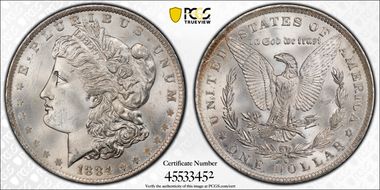 1884-O $1 MS67
