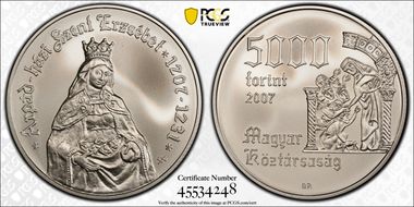2007-BP 5000 F Birth of St. Elizabeth MS70