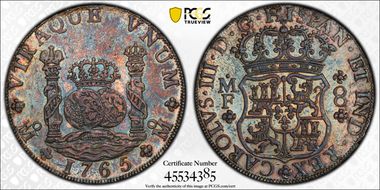 1765-Mo MF 8 R Yon-M8-65 Calico-1088 AU58