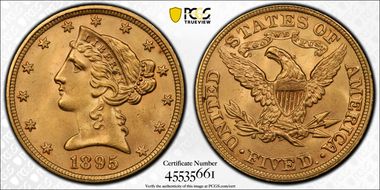 1895 $5 N1