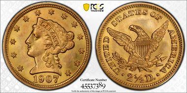 1907 $2.50 MS66