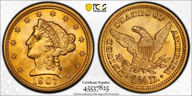 1907 $2.50 MS67