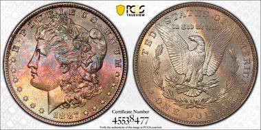 1887 $1 MS64