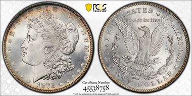 1878 7/8TF $1 Strong MS66