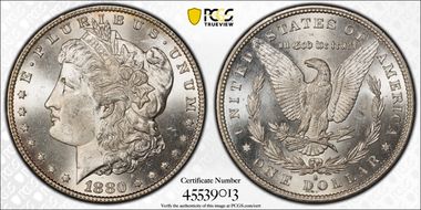 1880-S $1 MS64