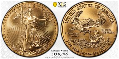 1996 $50 Gold Eagle MS69