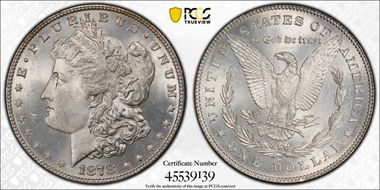 1878 7/8TF $1 Strong MS65
