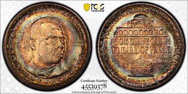 1951 50C Booker T. Washington MS67+