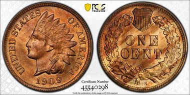 1909-S 1C Indian MS65RB