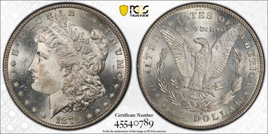 1879-S $1 Reverse of 1878 MS65