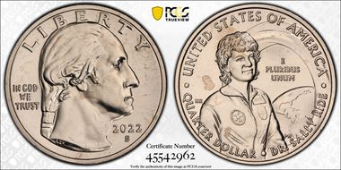 2022-S 25C Dr. Sally Ride First Strike MS66